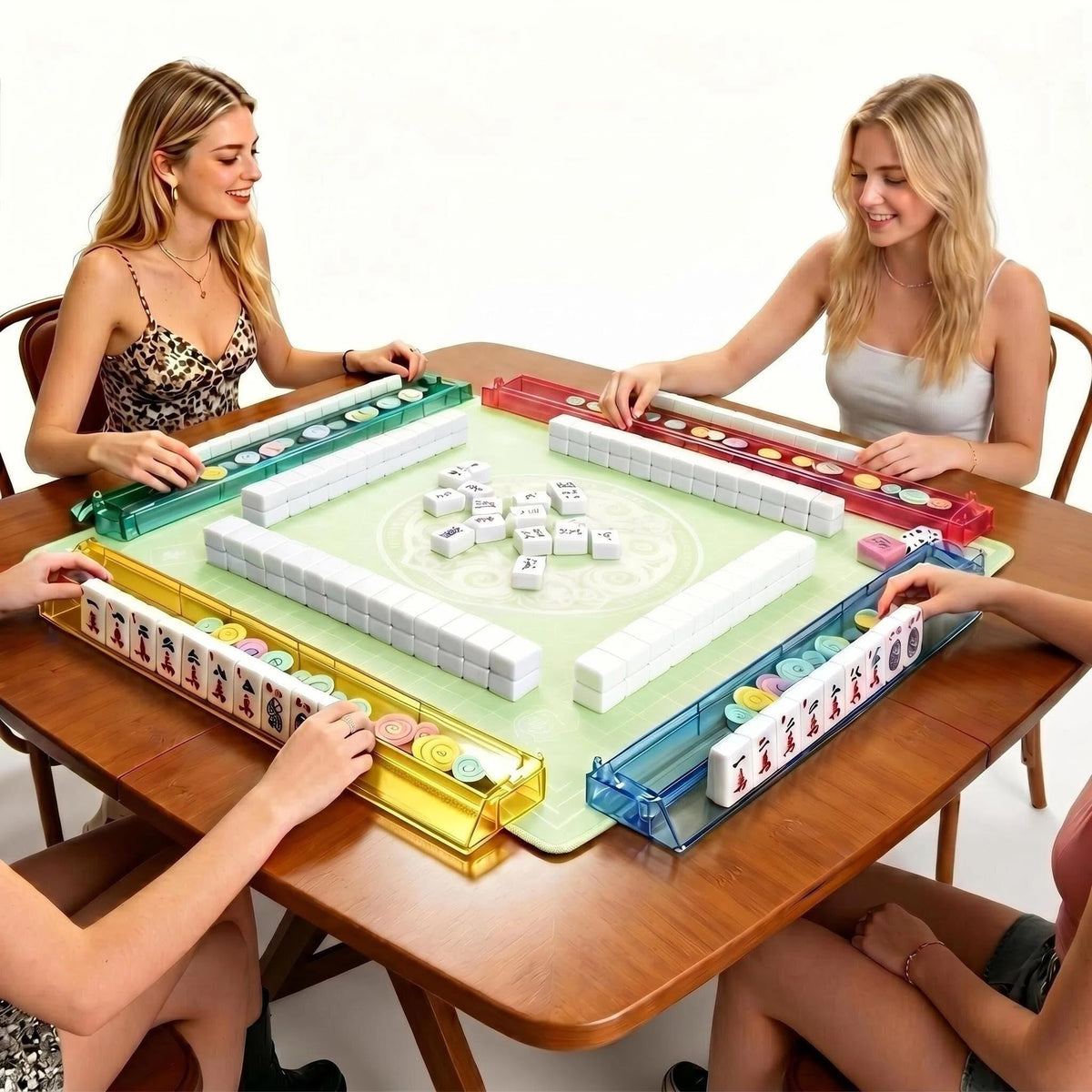 American Mahjong Set with Mat and Racks K6930