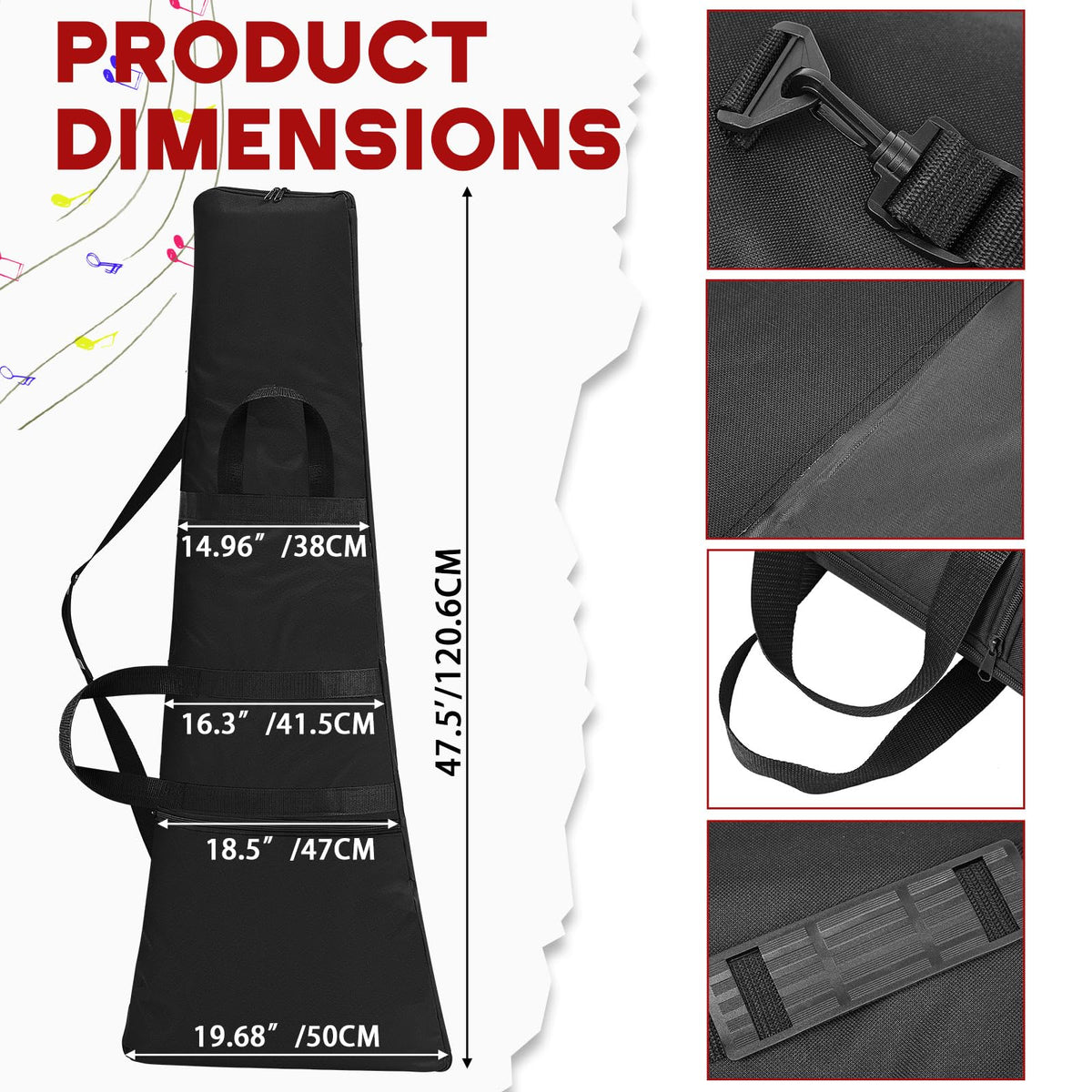 Foam Padded Guitar Gig Bag X72712