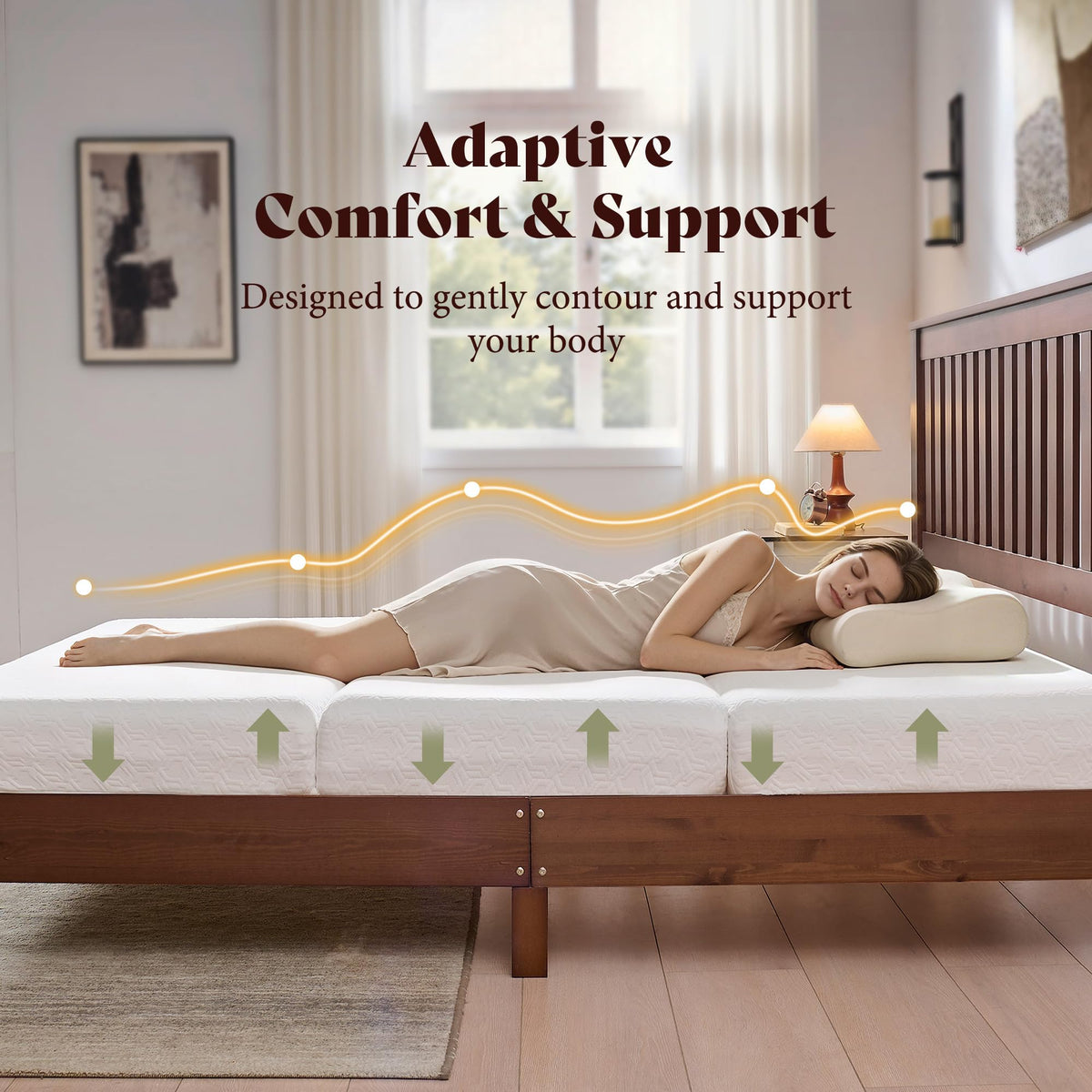 6" Full Tri-Fold Memory Foam Mattress M391