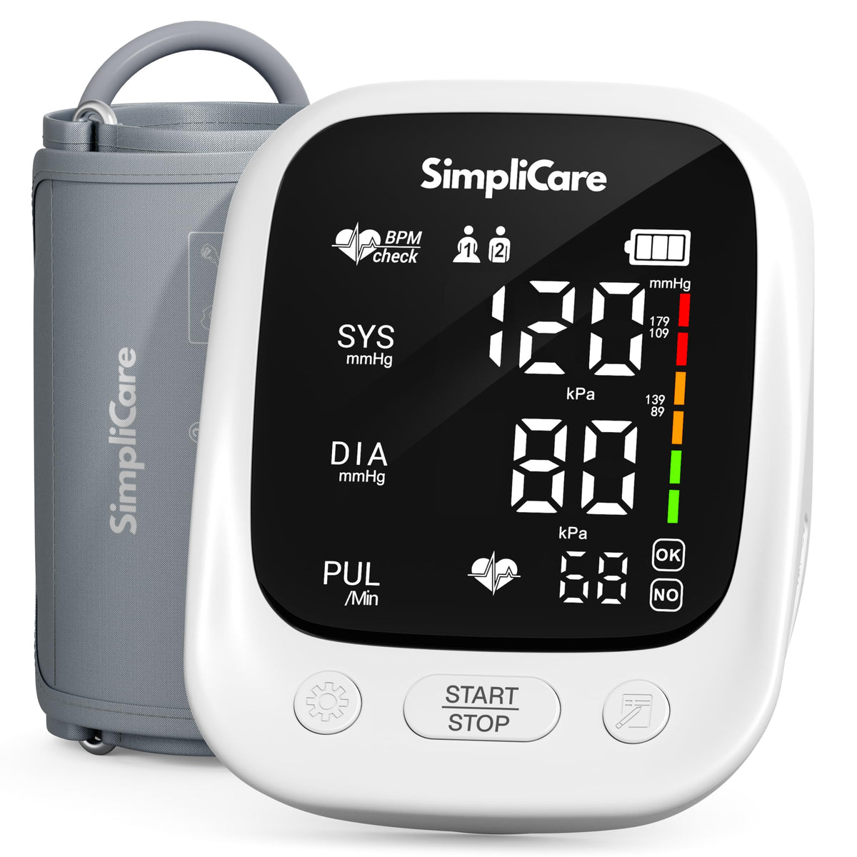 Blood Pressure Monitor with XL Blood Pressure Cuff T187
