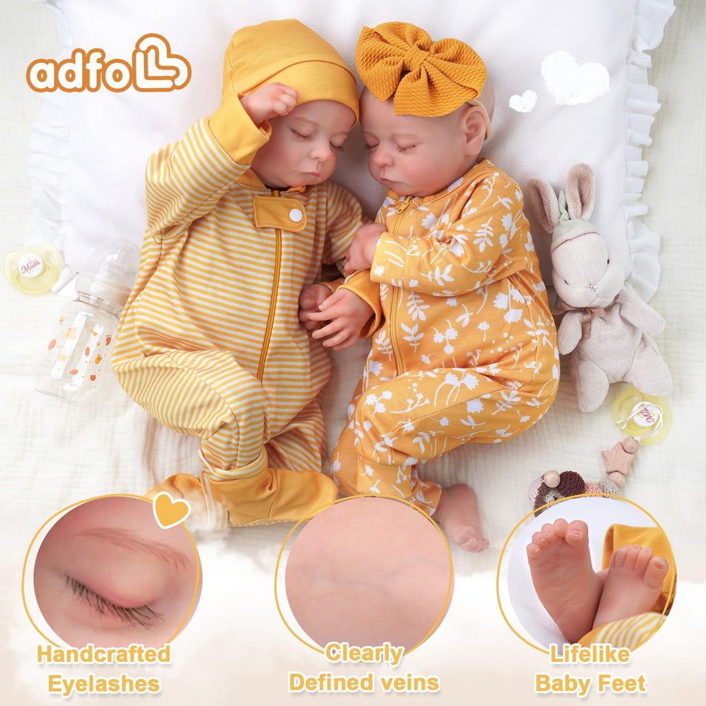 20 Inch Reborn Baby Dolls Twins I5930