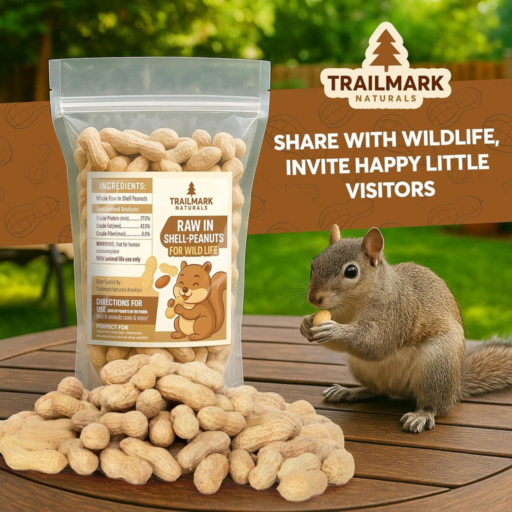 Raw Peanuts for Squirrels and Birds, 5 Pounds Total I860679