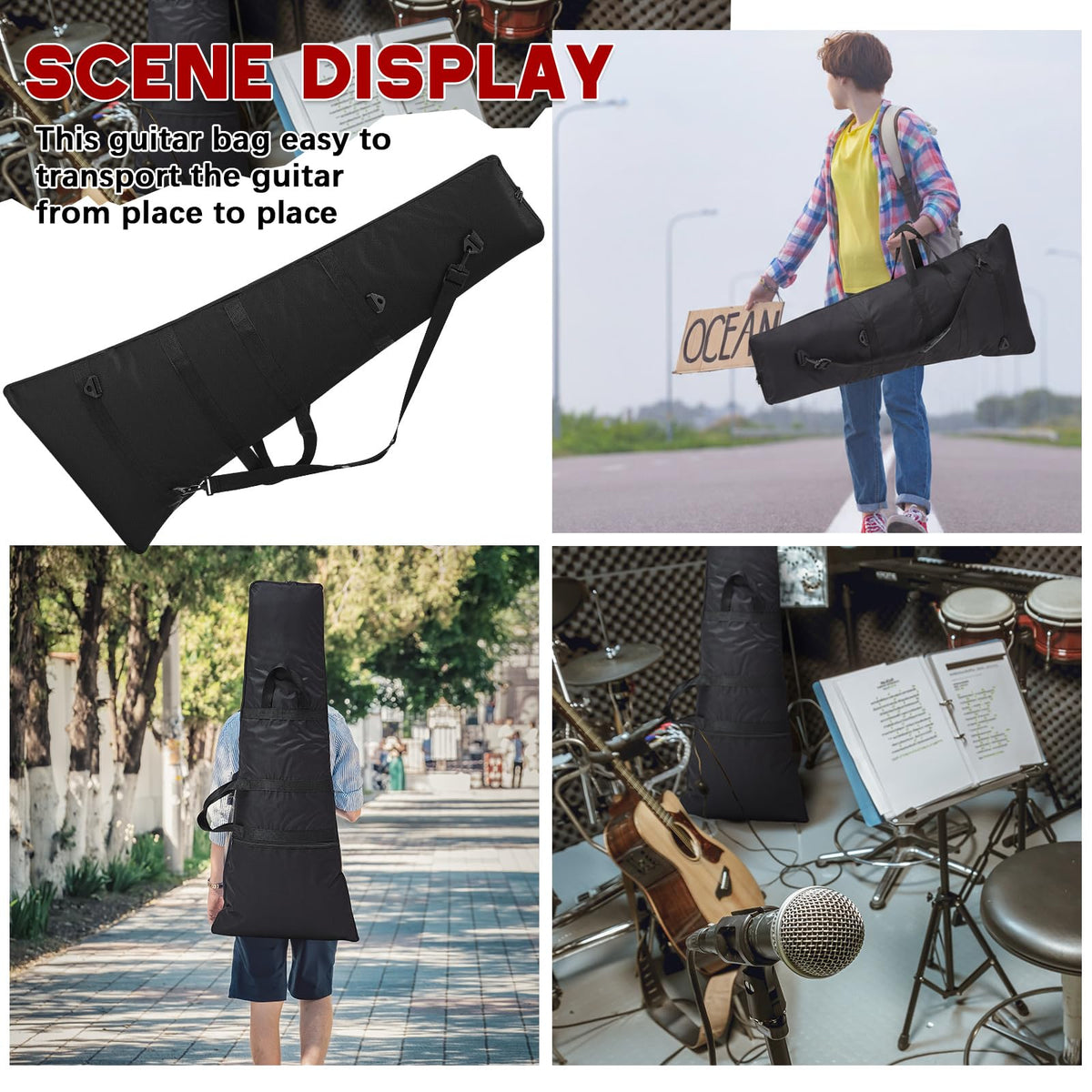 Foam Padded Guitar Gig Bag X72712