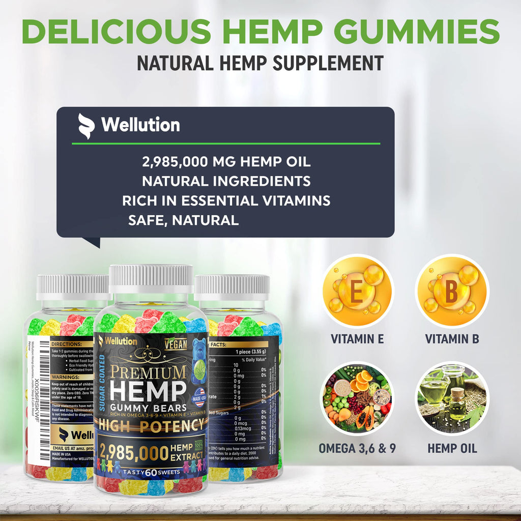Sugar-Coated Hemp Gummies 2,985,000 MCG 60ct W42867