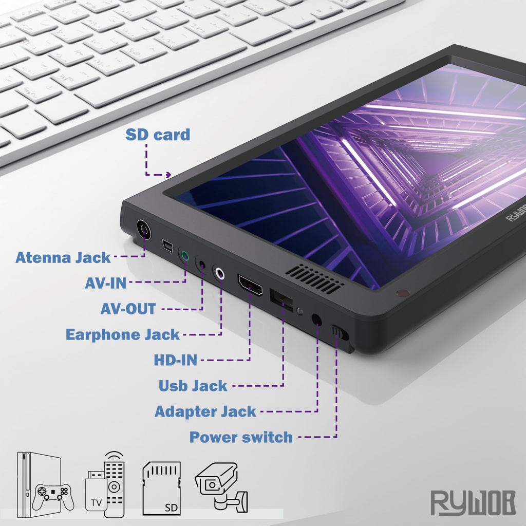 Portable Digital TV with Antenna K55931