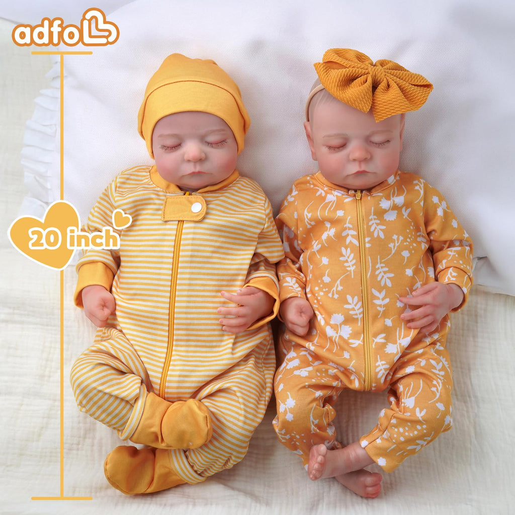 20 Inch Reborn Baby Dolls Twins I5930