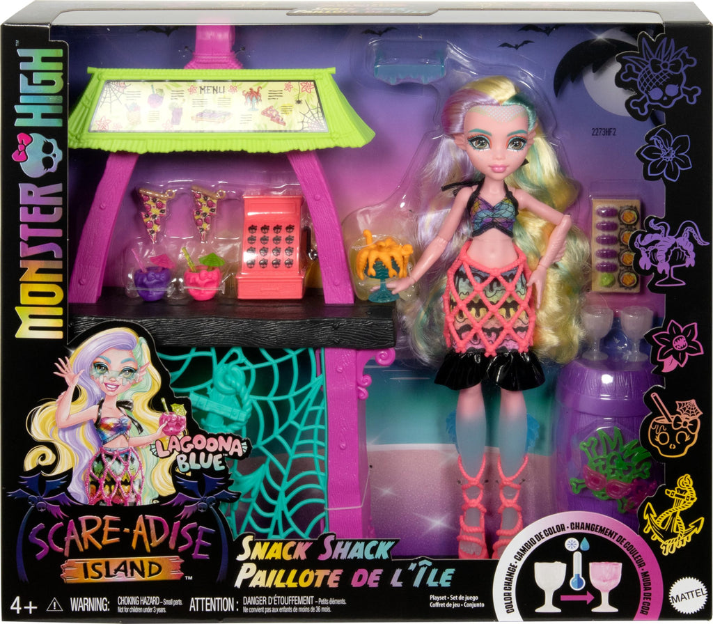 Doll & Playset with Food Accessories & Color-Change Drinks L68543