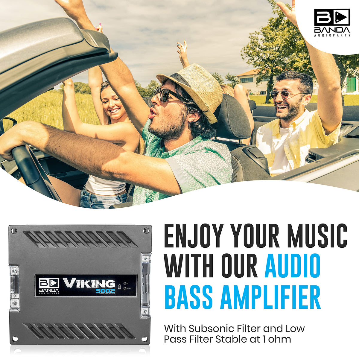 1-Channel Vehicle Audio Bass Amplifier T97113
