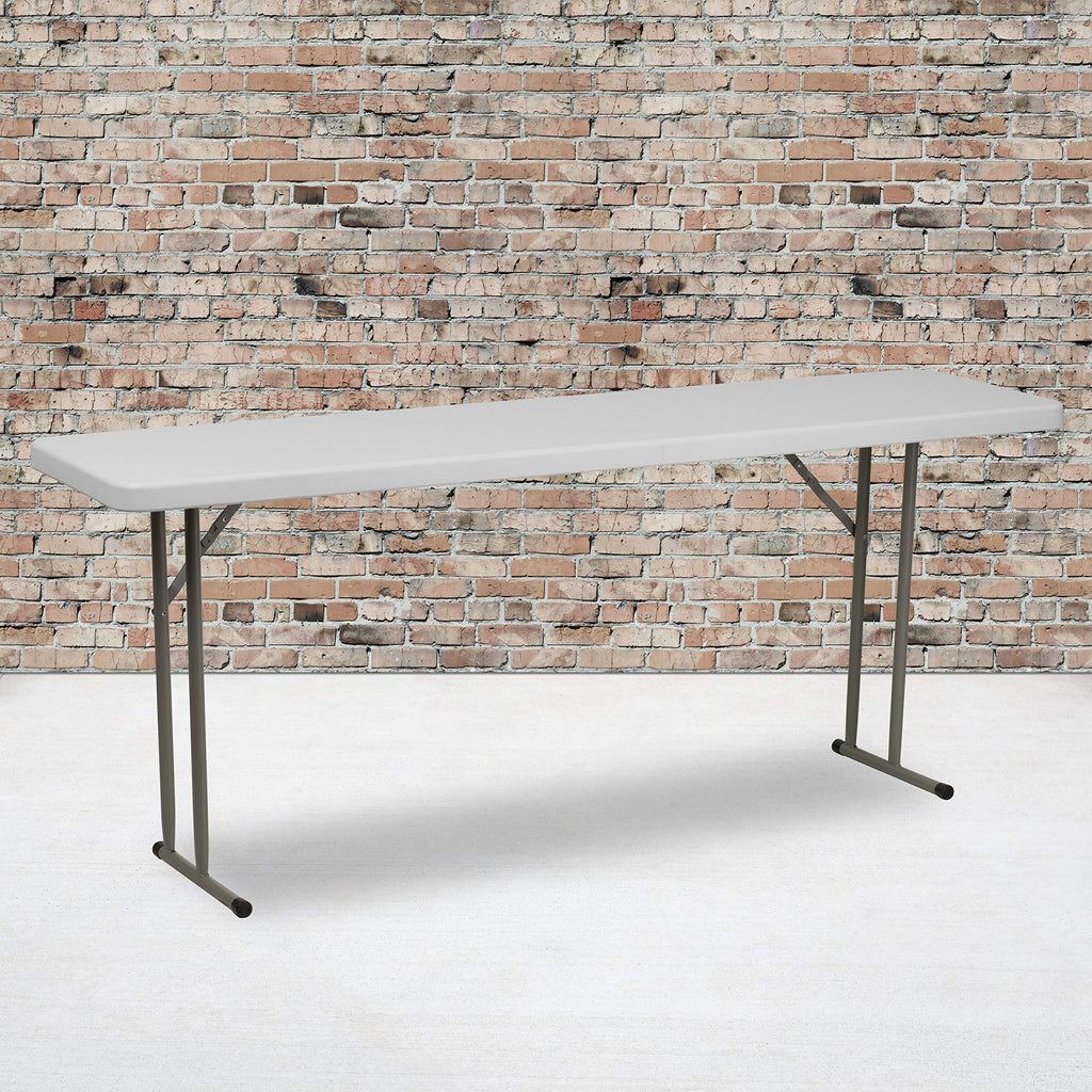 White Plastic Folding Table B1642