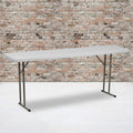 White Plastic Folding Table B1642