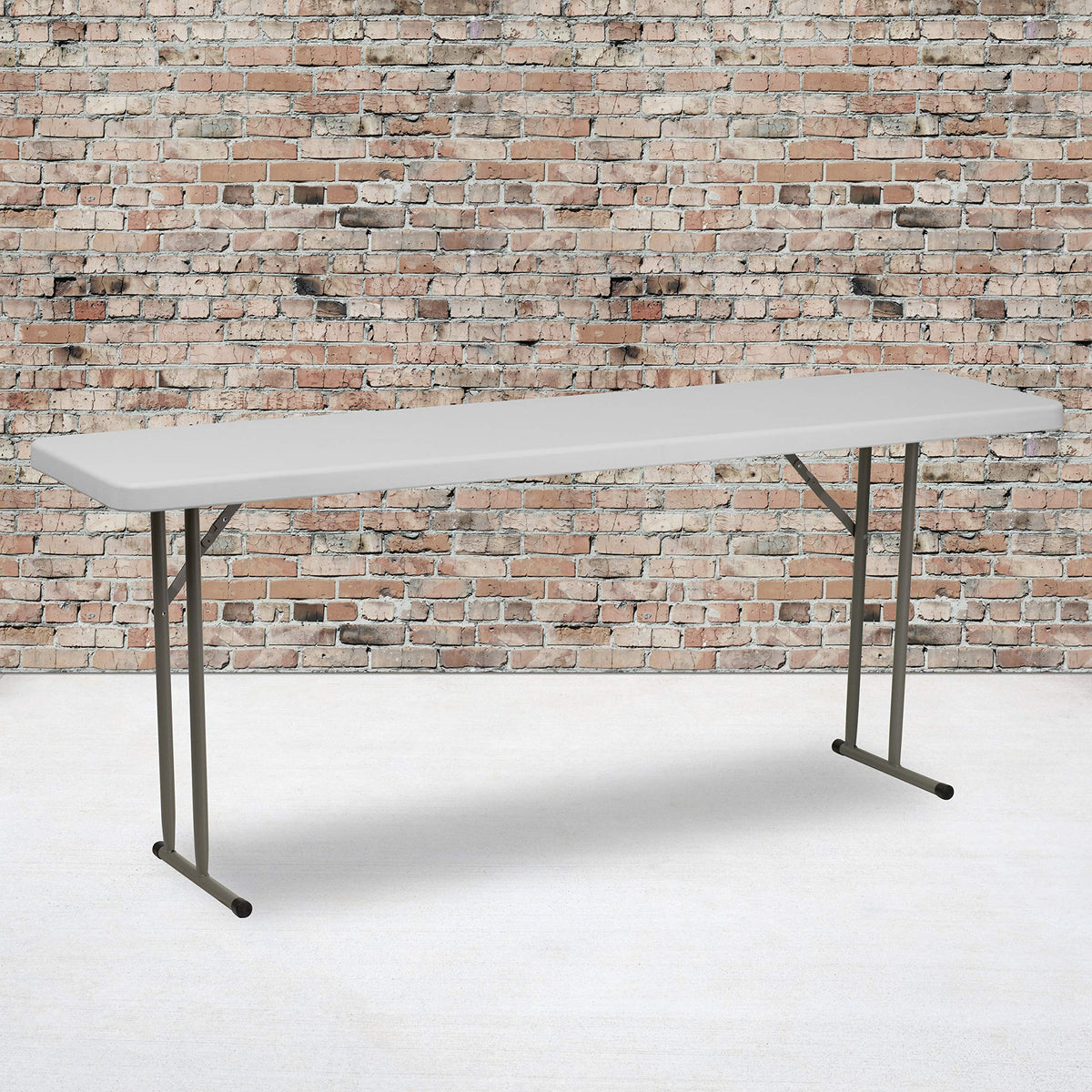 White Plastic Folding Table B1642